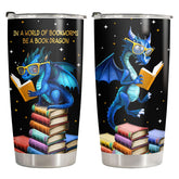 34HD Taza dragón libro 20oz con tapa para café caliente
