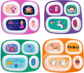 Plato dividido 4E's Novelty con princesa, ideal para comer por secciones.