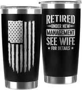 Taza 94Bright con frase de jubilación para hombre, ideal para celebrar.