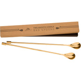 Cucharas A Bar Above con mango espiral para agarre firme y mezcla precisa.