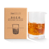 Vaso Mezclador A Bar Above, cristal diamante, ideal para observar dilución y textura