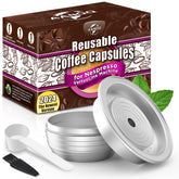 Cápsulas AANQQ Vertuo reutilizables con sabor consistente y ahorro.