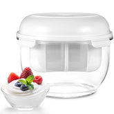 Contenedor Aastrogleam 2qt para yogur griego casero, almacenamiento práctico.