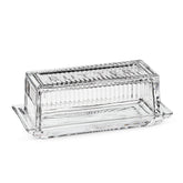Abbott Collection mantequera cuarto de libra con tapa de cristal para servir mantequilla con estilo