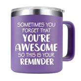 Taza Abledn con frase inspiradora recordando que eres genial, ideal para empezar el día