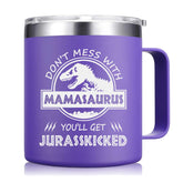 Taza Abledn 14oz morada para café caliente o té frío.