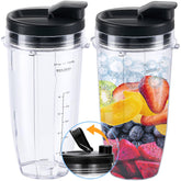 ABTER vaso repuesto 24 oz con tapa de sellado para Ninja, ideal para batidos