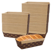 ABuff 50 pack de pan de papel rectangular, ideal para hornear sin ensuciar.