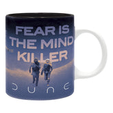 ABYSTYLE Dune mug frontal de Paul y Chani, perfecto para café matutino.