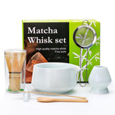 Accguan set de matcha con bol cerámico 19 oz para mezclar suavemente