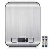 AccuWeight 211: balanza de cocina digital con lectura frontal clara para recetas.
