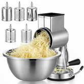 Rallador de queso giratorio Acellegic con tazón 8.2qt para preparación rápida