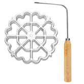 Achouray molde roseta flor de loto 4-7 pulgadas para buñuelos crujientes