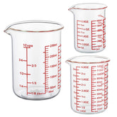 Ackers BORO3.3 medidor 60ml con chorro para verter con precisión.