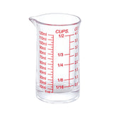 Ackers BORO3.3 vaso medidor 4 onzas con marcas claras para cocina y bar