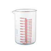 Ackers BORO3.3, taza medidora con boquilla en V para verter con control sin goteos