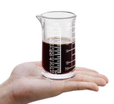 Ackers BORO3.3: taza medidora de vidrio 4 oz con grabado legible para cocina y bar.