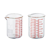 Ackers BORO3.3 vaso medidor de borosilicato con boquilla en V para cocina.