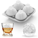 ACOOKEE Molde de hielo balón 2.2 pulgadas para bebidas frías sin dilución.