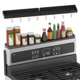 ACPulse estante superior magnetico de 30 pulgadas para la cocina, ahorra espacio sin taladro.
