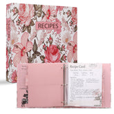 Addimay libro de recetas con portada dura para conservar recetas familiares