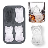 Admaison: molde bulldog francés detalle para cubos de hielo elegantes en whisky