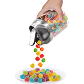 Frasco de vidrio Aelga con tapa aislada mantiene el café fresco.