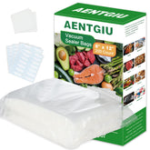 Bolsas AENTGIU 8x12, frente de 4 mil, para sellado eficaz de alimentos