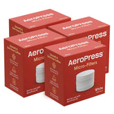 aeropress filtros micro de papel blanco para 4 paquetes, extracción limpia sin sedimentos.