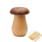 Agirlvct porta-palillos hongo madera: almacenamiento compacto y práctico en la mesa