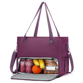AHHZOOPLL bolso almuerzo para mujer con compartimento portátil de 15,6 pulgadas.