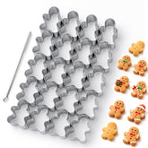 AIERSA cortador galleta jengibre mini, crea figuras uniformes para hornear festivo.