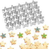 AIERSA Mini Star Cookie Cutter: 20 cavidades para hornear galletas rápidas y uniformes.