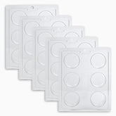 AIKEFOO molde galleta redonda 5-pack: galletas uniformes para meriendas