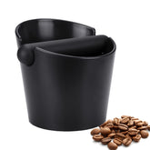 Ailelan Coffee Knock Box, vista frontal, facilita recogida de posos para baristas