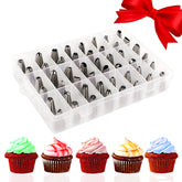 AISARCH conjunto de boquillas numeradas 48 para decorar pasteles con precisión.