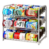 AIYAKA organizador de latas tres niveles, frente: acceso rápido a 36 latas.