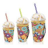 AJLTPA funda aislante para café 16-18oz evita condensación y mantiene frío.