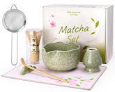 ALBISS Set de Matcha: tazón cerámico con pico para verter con precisión.