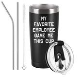 Taza viajera Aletege 20oz negra frontal, uso diario