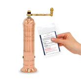 Alexander Home molinillo pimienta griego cobre, base estable para uso diario