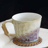 Taza Alikexin de cerámica con estilo retro japonés, ideal para café diario.