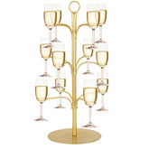 ALIMOTA arbol-cocktail-3-niveles, soporte elegante para copas y cócteles.