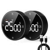Allbean temporizador de cocina magnético con batería recargable, ideal para uso manos libres