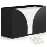 Storage Standard dispensador de papel multifold negro mate en mostrador, mantiene el mostrador organizado.