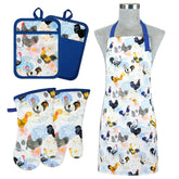Guantes Alselo para horno con diseño gallo protegen manos.