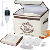 Amalflorid caja plegable con vista frontal, control de temperatura para levado estable del pan