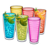 Amazing Abby Alaska 24oz set de 6, ideal para bebidas frías en reuniones.
