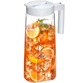 Jarra Amazing Abby Slim de Tritan con tapa, ideal para bebidas frías o calientes en casa.