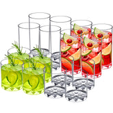 Vaso plástico Amazing Abby Liberty con acabado cristal claro, perfecto para bebidas diarias.
